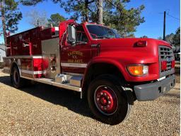 1997 Ford F-700 Westex Pumper Fire Truck (10,516 Actual Miles) 